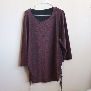 Lane Bryant Black Sparkle Top